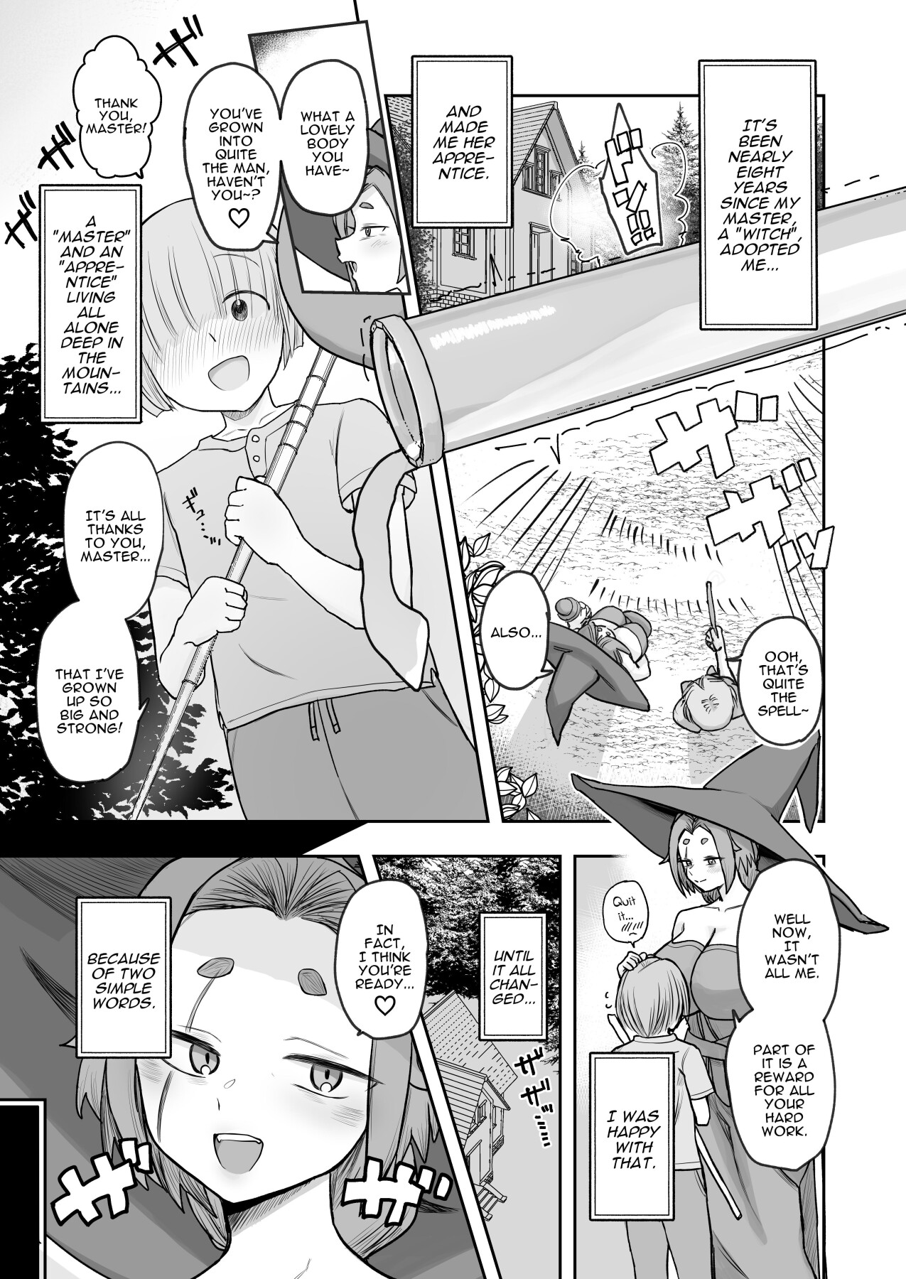 Hentai Manga Comic-1000 Year Old Witch Cumsqueezes Her Disciple During His Virginity Graduation Exam-Read-2